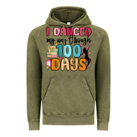 Vintage Olive i danced my way through 100 days Vintage Hoodie - MaliasSmallBusiness