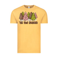 Vintage Mustard tis the season little debbie tree cakes Vintage Tee - JahusDesignShop