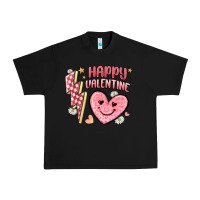 Black happy valentine heart Urban Heavy Tee - MaliasSmallBusiness