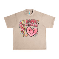 French Oak happy valentine heart Urban Heavy Tee - MaliasSmallBusiness