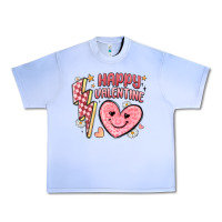 Grape Ice happy valentine heart Urban Heavy Tee - MaliasSmallBusiness