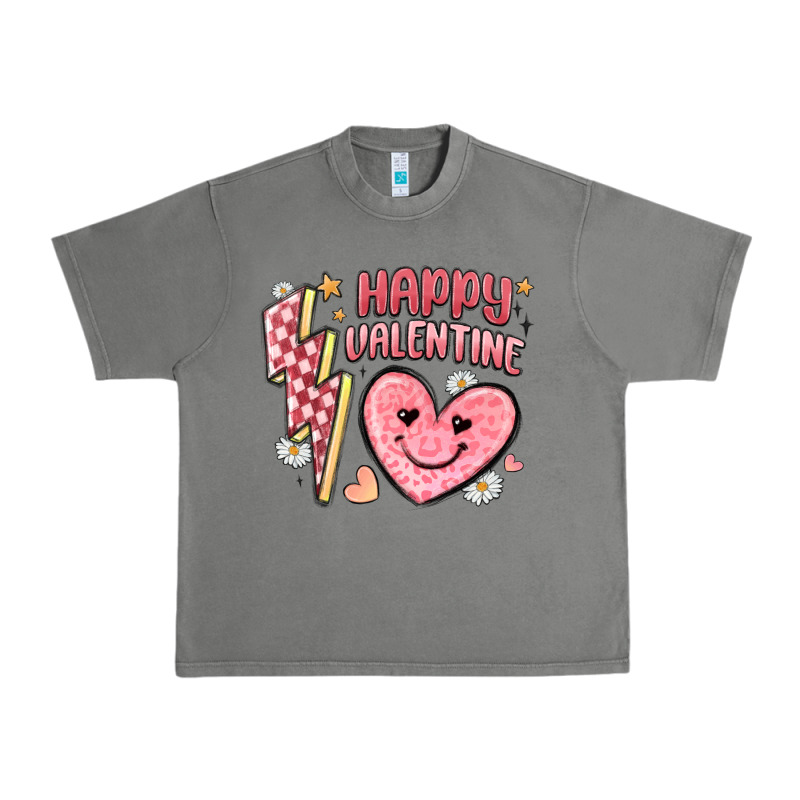 Happy Valentine Heart Urban Heavy Tee by MaliasSmallBusiness | Teevron