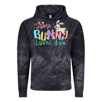 Cloud Black some bunny loves you easter Vintage Hoodie - MaliasSmallBusiness