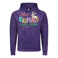Cloud Purple some bunny loves you easter Vintage Hoodie - MaliasSmallBusiness