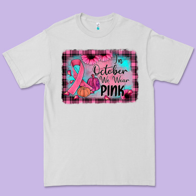 In October We Wear Pink Premium Tee Designed By Jahusdesignshop