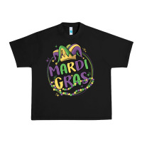 Black mardi gras Urban Heavy Tee - MaliasSmallBusiness