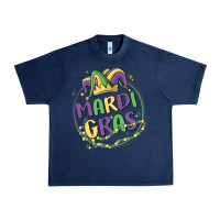 Navy mardi gras Urban Heavy Tee - MaliasSmallBusiness