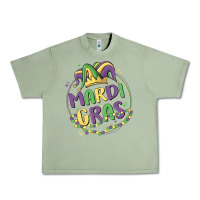 Oil Green mardi gras Urban Heavy Tee - MaliasSmallBusiness