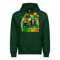 Forest Green luckysaurus Urban Hoodie - FaDigitalArtStudio