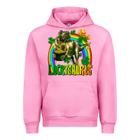 Fuchsia Pink luckysaurus Urban Hoodie - FaDigitalArtStudio