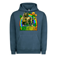 Pigment Midnight Navy luckysaurus Urban Hoodie - FaDigitalArtStudio