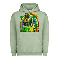 Pigment Oil Green luckysaurus Urban Hoodie - FaDigitalArtStudio