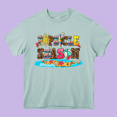 Popsicle Season Heavy Core Tee Designed By Adodesignshop