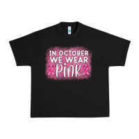 Black in october we wear pink leopard glitter Urban Heavy Tee - AdoDesignShop