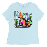 Baby Blue home camp Ladies Tee - JahusDesignShop