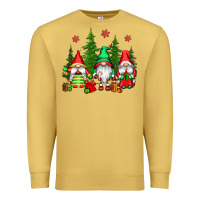 Antique Gold christmas gnomies Premium Sweatshirt - CowGirlArtShop