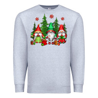 Heather Grey christmas gnomies Premium Sweatshirt - CowGirlArtShop
