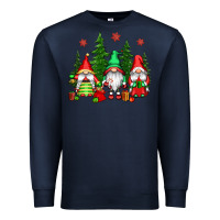Navy christmas gnomies Premium Sweatshirt - CowGirlArtShop