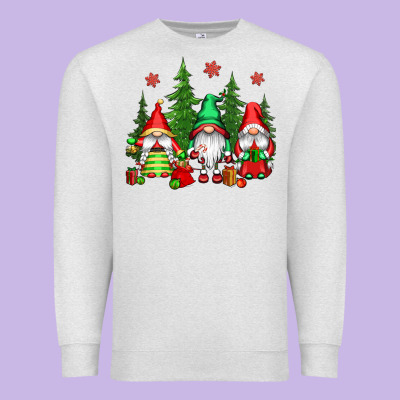 Christmas Gnomies Premium Sweatshirt Designed By Cowgirlartshop