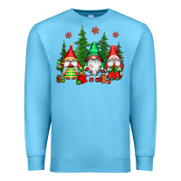 Ocean Blue christmas gnomies Premium Sweatshirt - CowGirlArtShop