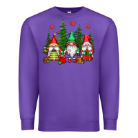 Purple christmas gnomies Premium Sweatshirt - CowGirlArtShop
