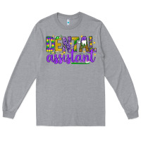 Heather Grey Crawfish season mardi gras Long Sleeve Tee - BundleAndBundleShop