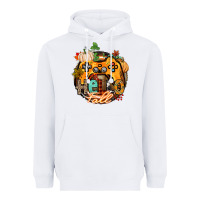 White hello fall gamer Heavyweight Hoodie - CowGirlArtShop