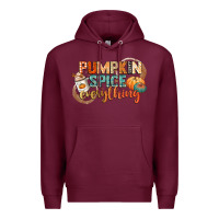 Burgundy pumpkin spice everything Premium Hoodie - CowGirlArtShop