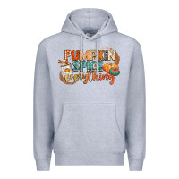 Heather Grey pumpkin spice everything Premium Hoodie - CowGirlArtShop
