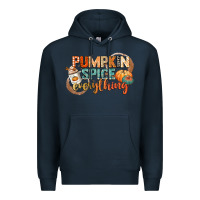 Navy pumpkin spice everything Premium Hoodie - CowGirlArtShop