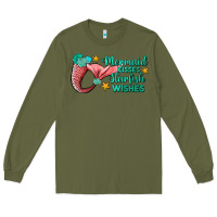 Army Green mermaid kisses starfish wishes Long Sleeve Tee - JahusDesignShop