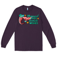 Plum mermaid kisses starfish wishes Long Sleeve Tee - JahusDesignShop