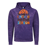 Cloud Purple the only b.s. i need is basketball season Vintage Hoodie - MaliasSmallBusiness