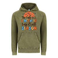 Vintage Olive the only b.s. i need is basketball season Vintage Hoodie - MaliasSmallBusiness