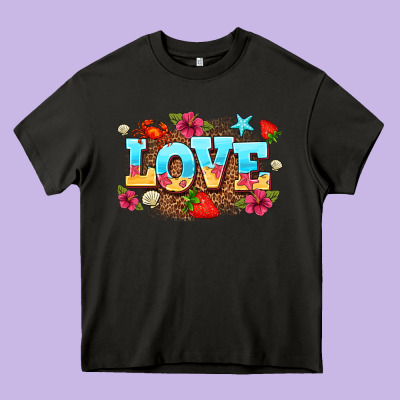 Love Summer Heavy Core Tee Designed By Adodesignshop