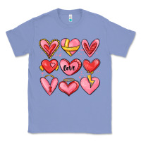 Colony Blue sketch hearts Classic Tee - MaliasSmallBusiness