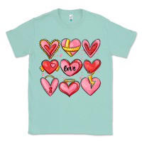 Seafoam sketch hearts Classic Tee - MaliasSmallBusiness