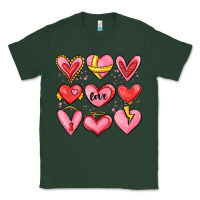 Sports Green sketch hearts Classic Tee - MaliasSmallBusiness