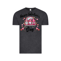 Vintage Black happy valentine's day gnome truck Vintage Tee - MaliasSmallBusiness