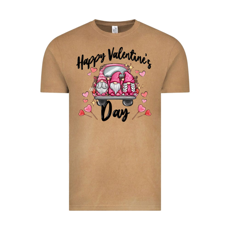 Happy Valentine's Day Gnome Truck Vintage Tee by MaliasSmallBusiness | Teevron
