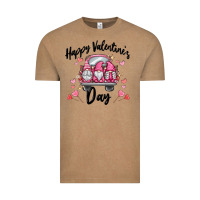 Vintage Coffee happy valentine's day gnome truck Vintage Tee - MaliasSmallBusiness