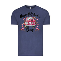Vintage Denim happy valentine's day gnome truck Vintage Tee - MaliasSmallBusiness
