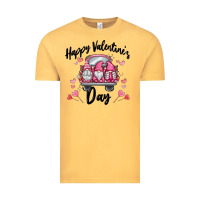 Vintage Mustard happy valentine's day gnome truck Vintage Tee - MaliasSmallBusiness