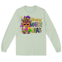 Matcha Happy Mardi Gras With Gnome Long Sleeve Tee - BundleAndBundleShop