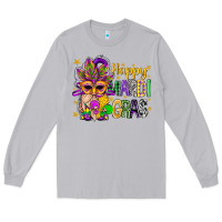 Moon Dust Happy Mardi Gras With Gnome Long Sleeve Tee - BundleAndBundleShop