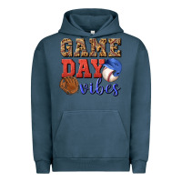 Pigment Midnight Navy game day vibes Urban Hoodie - BundleAndBundleShop