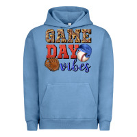 Pigment Pebble Blue game day vibes Urban Hoodie - BundleAndBundleShop