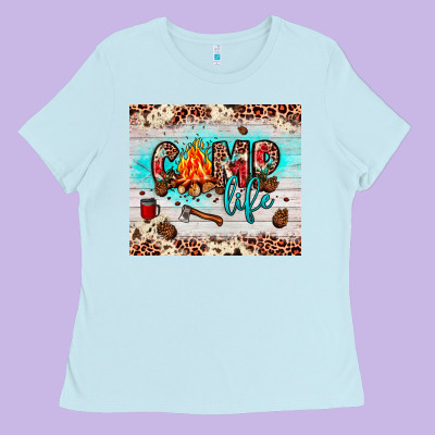 Camp Life Ladies Tee Designed By Jahusdesignshop