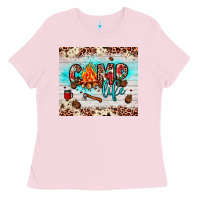 Bubblegum Pink camp life Ladies Tee - JahusDesignShop