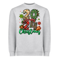 Heather Grey 2024 family christmas Heavyweight Sweatshirt - MaliasSmallBusiness